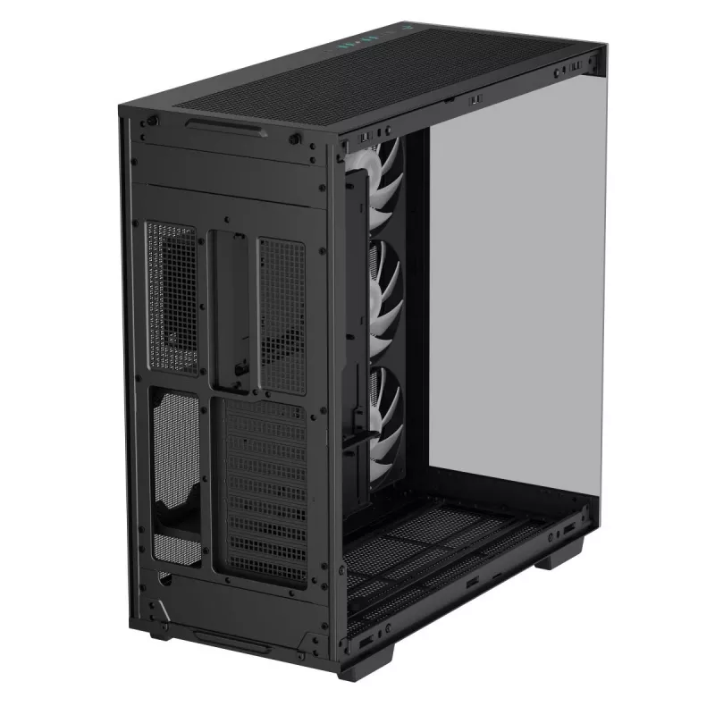 DeepCool CH780 Full Tower -pelikotelo, E-ATX, karkaistu lasin sivuikkuna, ilman virtalähdettä, musta