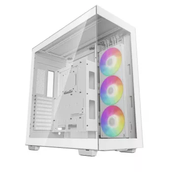 PC-kotelo DeepCool CH780 WH Tower valkoinen — Full Tower, E-ATX, karkaistu lasi, aRGB, 48 cm GPU, 13,2 cm CPU-jäähdytin