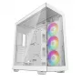 DeepCool CH780 WH Full Tower -pelikotelo, E-ATX, karkaistu lasin sivuikkuna, ilman virtalähdettä, valkoinen