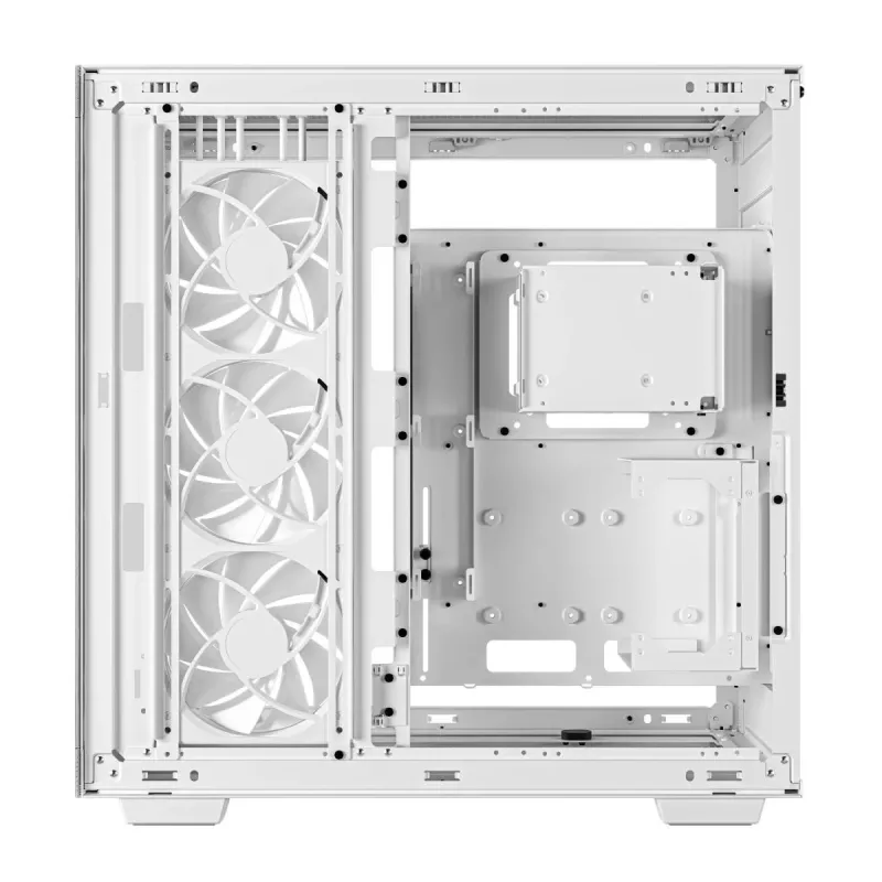 DeepCool CH780 WH Full Tower -pelikotelo, E-ATX, karkaistu lasin sivuikkuna, ilman virtalähdettä, valkoinen