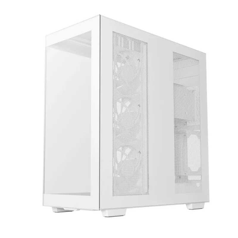 DeepCool CH780 WH Full Tower -pelikotelo, E-ATX, karkaistu lasin sivuikkuna, ilman virtalähdettä, valkoinen