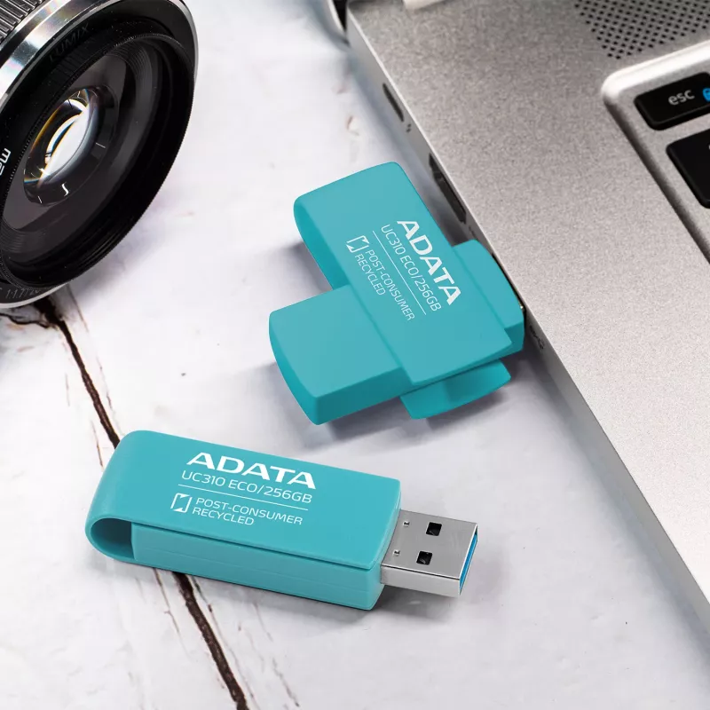 ADATA UC310 ECO USB-muistitikku 256 GB USB Type-A 3.2 Gen 1 (3.1 Gen 1) vihreä