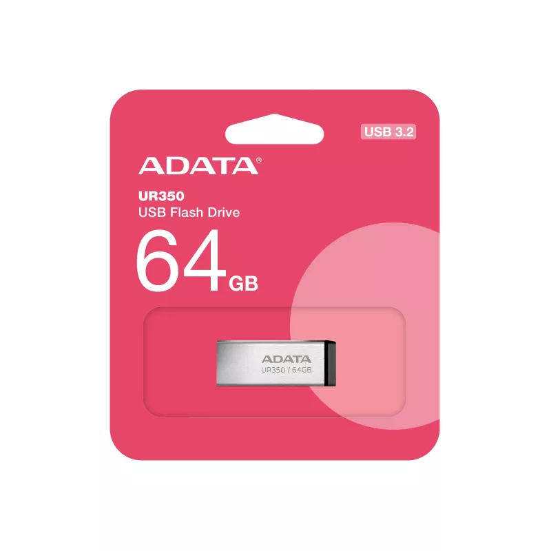 ADATA UR350 USB-muistitikku 64 GB USB Type-A 3.2 Gen 1 (3.1 Gen 1) musta