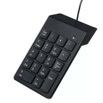 Numeerinen näppäimistö GEMBIRD KPD-U-03 USB 18 näppäintä Scissorswitch, 1,45 m kaapeli, musta