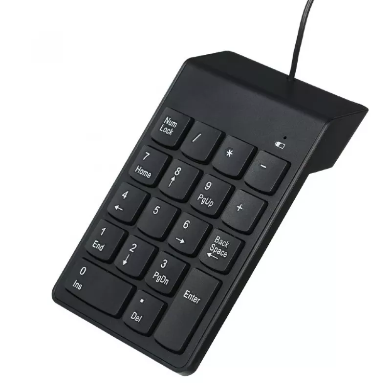 Numeerinen näppäimistö GEMBIRD KPD-U-03 USB 18 näppäintä Scissorswitch, 1,45 m kaapeli, musta