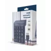 Numeerinen näppäimistö GEMBIRD KPD-U-03 USB 18 näppäintä Scissorswitch, 1,45 m kaapeli, musta