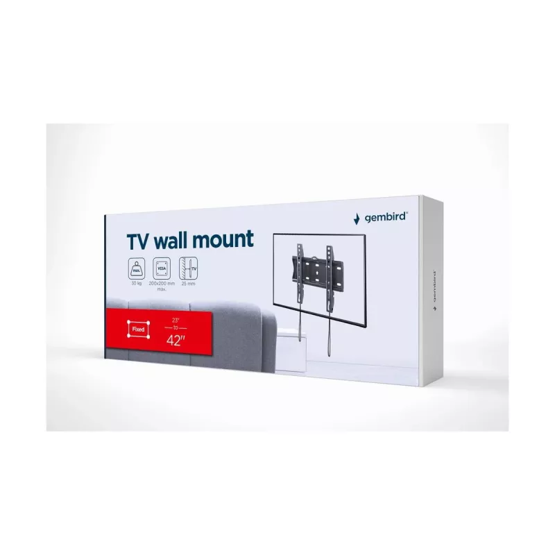 GEMBIRD TV-seinäteline (kiinteä), 23in-42in