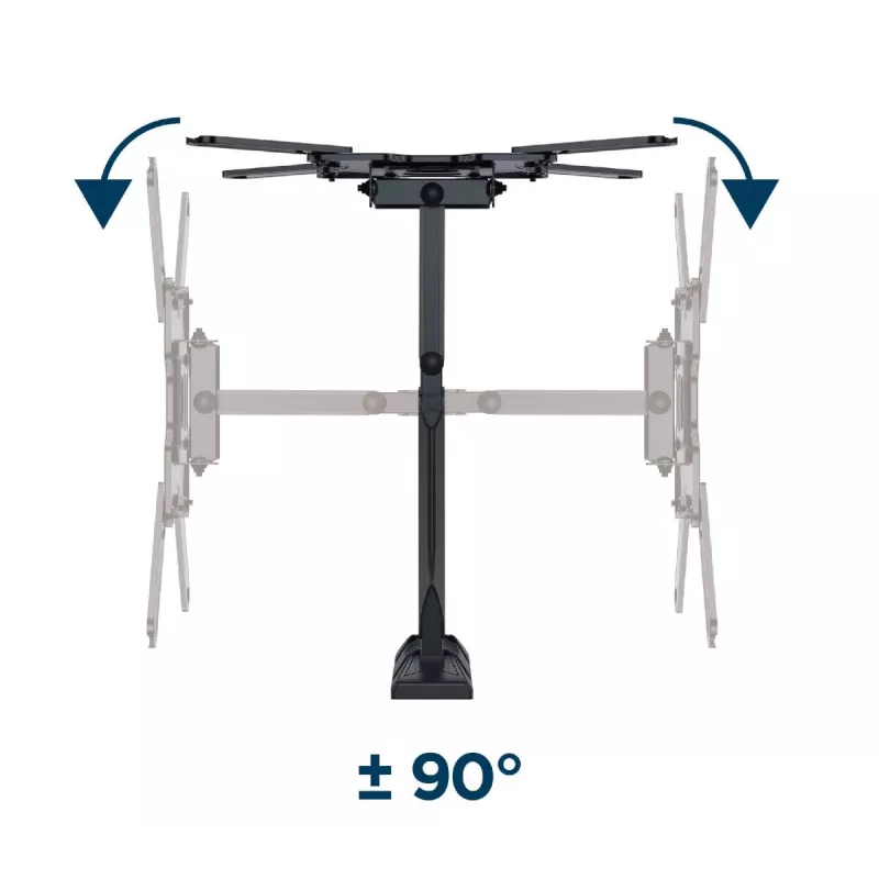 GEMBIRD Premium täysin liikkuva TV-seinäteline, 32