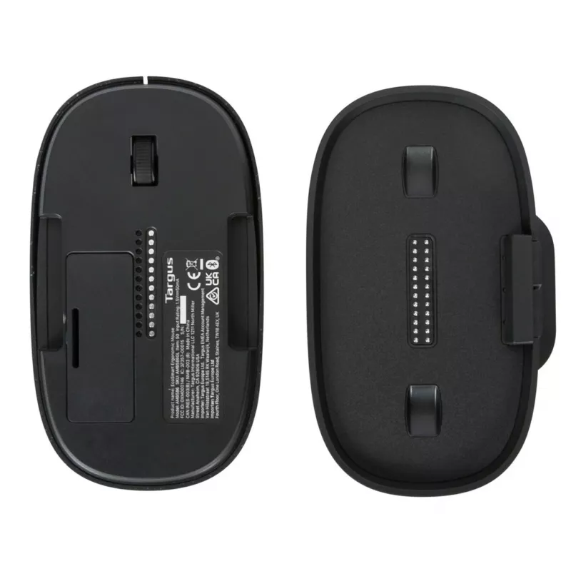 Targus ErgoFlip EcoSmart ergonominen molemmille käsille sopiva Bluetooth-hiiri AMB586GL, musta