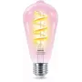 Philips Filament Clear 40 W ST64 E27, älylamppu, Wi-Fi/Bluetooth, läpinäkyvä, Wi-Fi 4 (802.11n), 802.11b, 802.11g, LED, E27