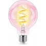 Philips Filament Clear 40 W G95 E27, älylamppu, Wi-Fi/Bluetooth, läpinäkyvä, Wi-Fi 4 (802.11n), 802.11b, 802.11g, LED, E27