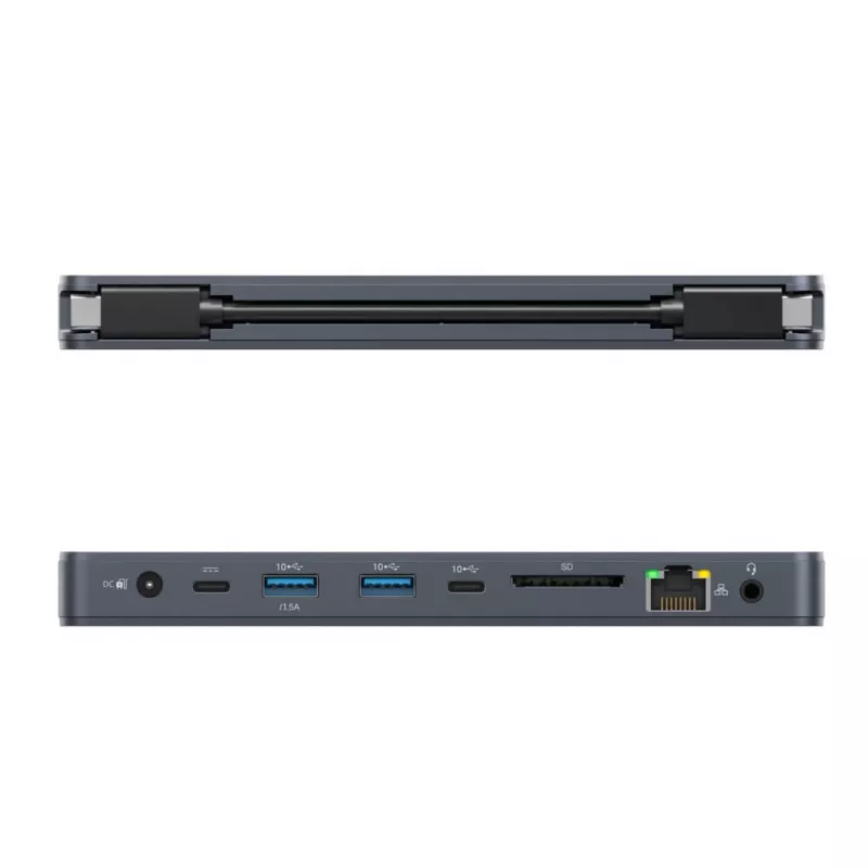 Targus HyperDrive Next johdollinen USB 3.2 Gen 2 (3.1 Gen 2) Type-C sininen