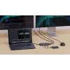 Targus HyperDrive Next johdollinen USB 3.2 Gen 2 (3.1 Gen 2) Type-C sininen