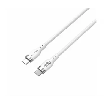 TARGUS Hyper 2m silikoni 240W USB-C-latauskaapeli - valkoinen