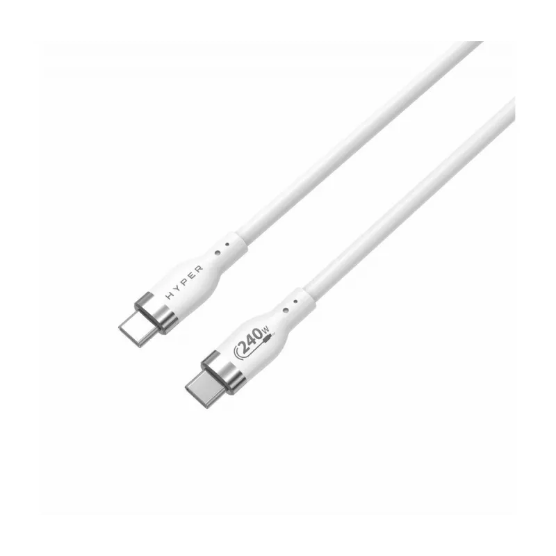 TARGUS Hyper 2m silikoni 240W USB-C-latauskaapeli - valkoinen