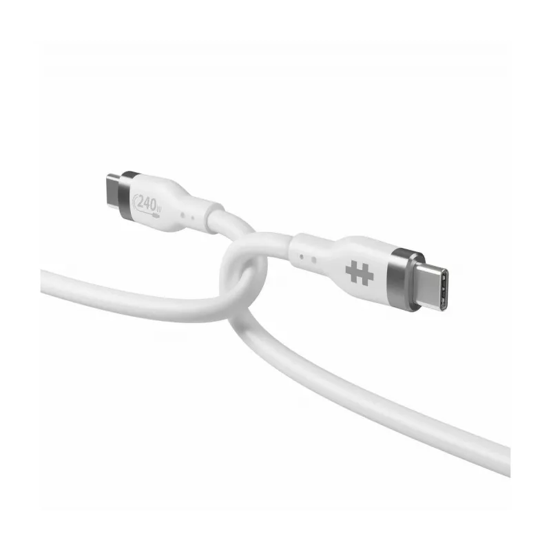 TARGUS Hyper 2m silikoni 240W USB-C-latauskaapeli - valkoinen