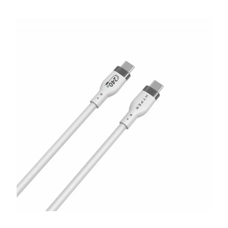 TARGUS Hyper 2m silikoni 240W USB-C-latauskaapeli - valkoinen