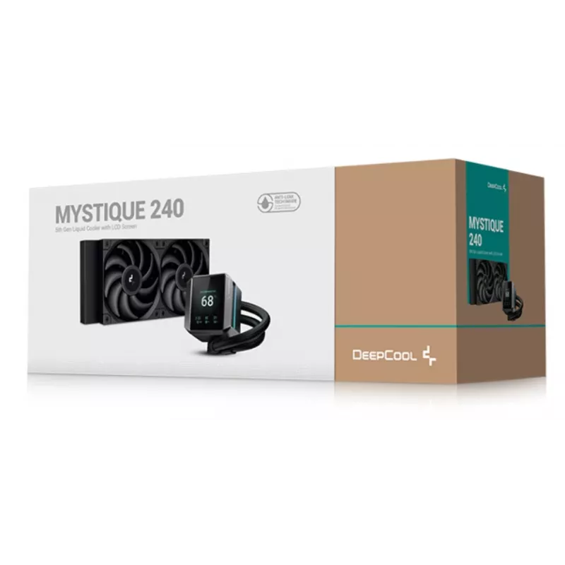DEEPCOOL Mystique 240 prosessori All-in-One-nestejäähdytin 12 cm – musta