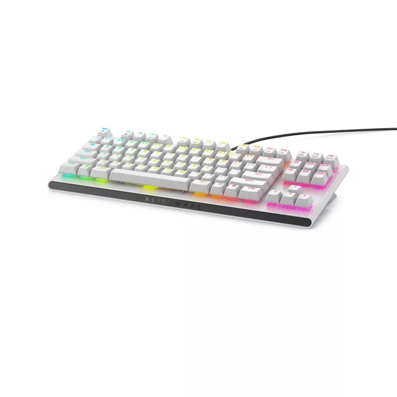Alienware AW420K näppäimistö pelikäyttöön USB QWERTY US International valkoinen