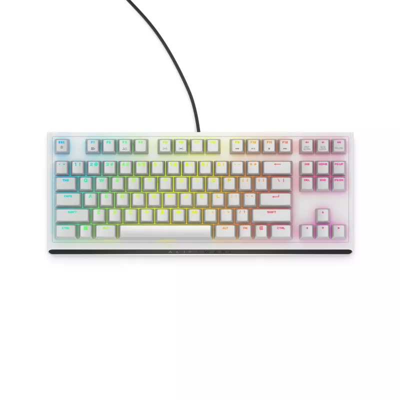Alienware AW420K näppäimistö pelikäyttöön USB QWERTY US International valkoinen