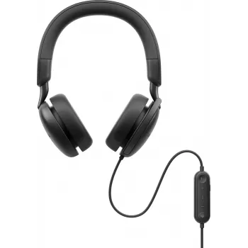 DELL Pro Plus johdollinen ANC-kuulokemikrofoni - WH5024, johdollinen, puhelut/musiikki, 20 - 20000 Hz, 189 g, kuulokemikrofoni, musta