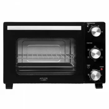Sähköinen pöytäuuni Adler AD 6024 — kompakti, 22 l tilavuus, 1300 W, musta