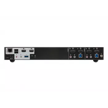 ATEN 2-porttinen USB 3.0 4K HDMI Dual Display KVMP™-kytkin, 4096 x 2160 pikseliä, 4K Ultra HD, 3,17 W, musta