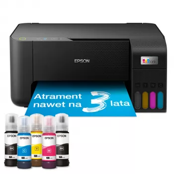 Monitoimi-mustesuihkutulostin Epson EcoTank L3230 — väritulostus 5760x1440 DPI, A4, kopiointi/skannaus 600x1200, 33 ppm, musta