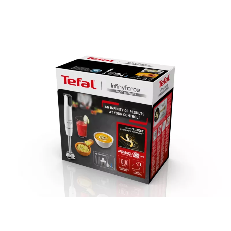 Tefal InfinyForce HB9441 0,8 l sauvasekoitin 1000 W valkoinen