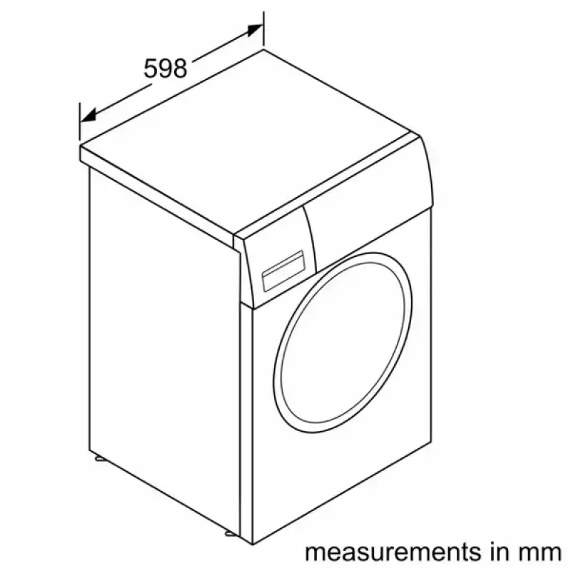 Pesukone Bosch WGG244ZMSN, edestä täytettävä 9 kg, energiatehokkuusluokka A