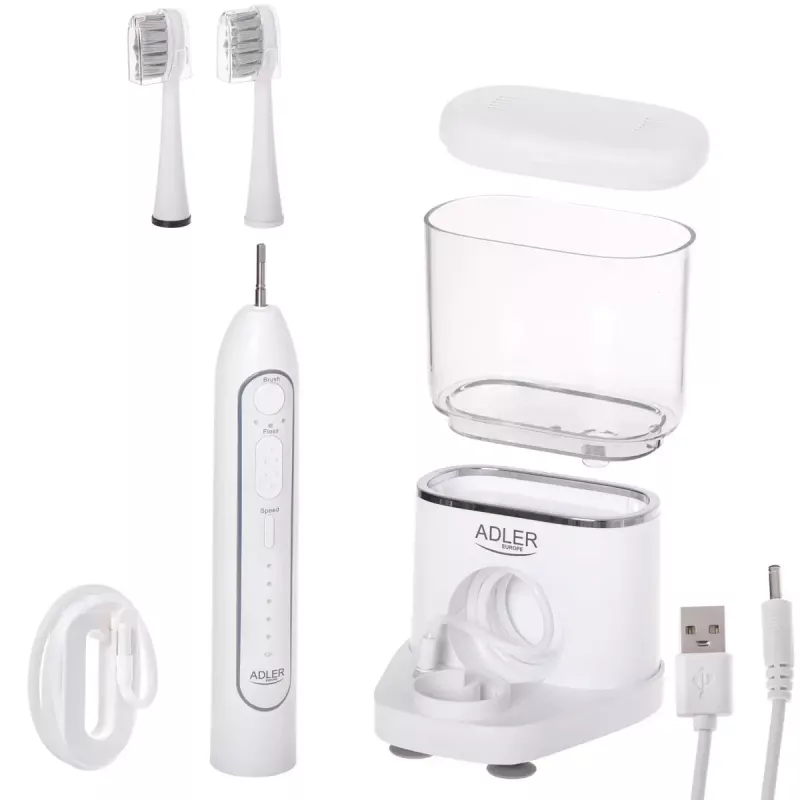Hammasharja Adler 2-in-1 vesi-hammaslanka Sonic Brush AD 2180w