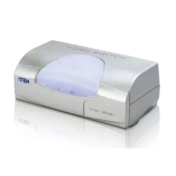 ATEN 2-porttinen VGA-videokytkin, VGA, metalli, muovi, hopea, 60 Hz, 10 m, 640 x 480 (VGA), 800 x 600 (SVGA), 1024 x 768 (XGA), 1600 x 1200 (UXGA), 1920 x 1440