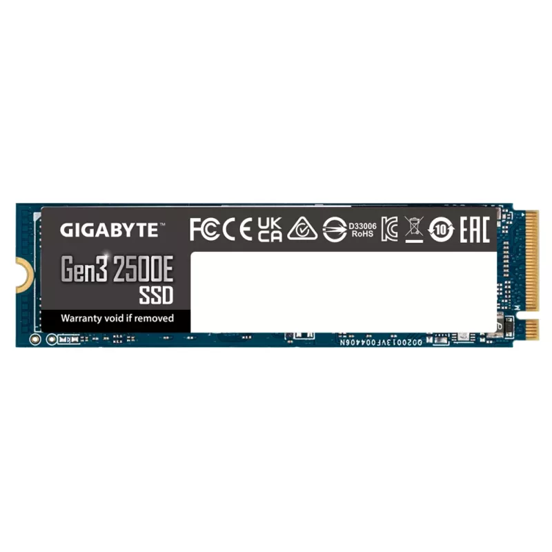 SSD-levy GIGABYTE 500GB M.2 PCI Express 3.0 NVMe Gen3 2500E