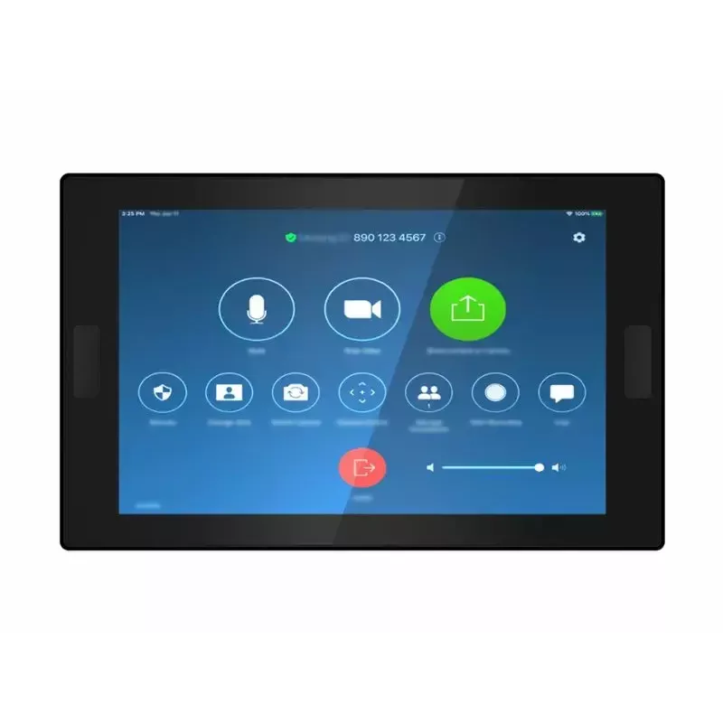 Neuvotteluohjain Lenovo ThinkSmart 12QL0004MT Zoomille, kompakti musta laite kokousohjaukseen