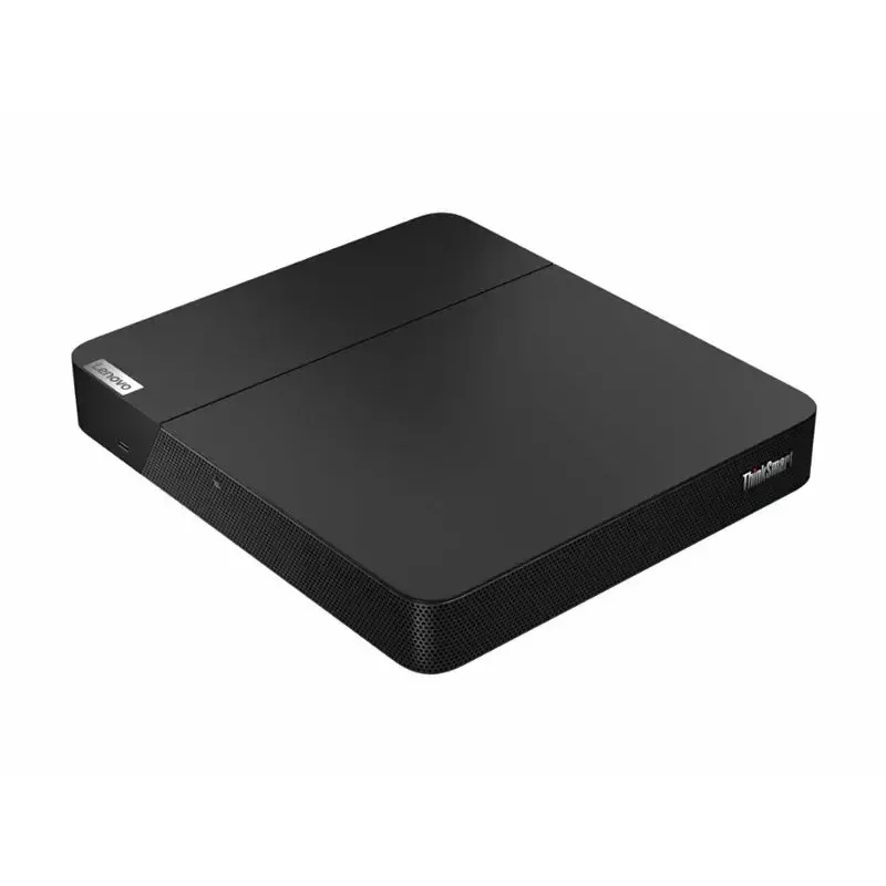 Neuvotteluohjain Lenovo ThinkSmart 12QL0004MT Zoomille, kompakti musta laite kokousohjaukseen