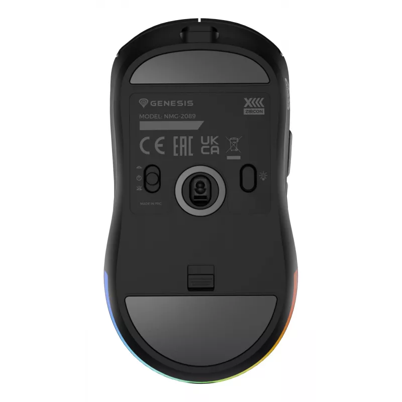 GENESIS Zircon XIII hiiri pelikäyttöön molempikätinen RF langaton + USB Type-C optinen 26000 DPI