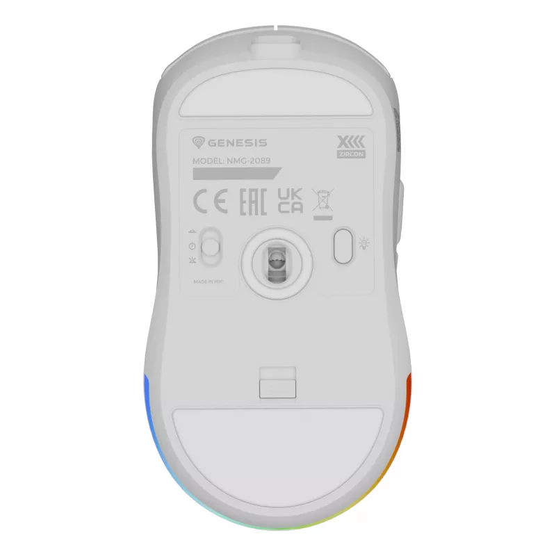 GENESIS Zircon XIII hiiri pelikäyttöön molempikätinen RF langaton + USB Type-C optinen 26000 DPI