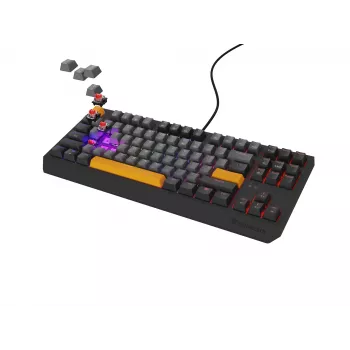 Genesis Thor 230 TKL langallinen mekaaninen pelinäppäimistö, US, Anchor Gray Negative, Outemu Red