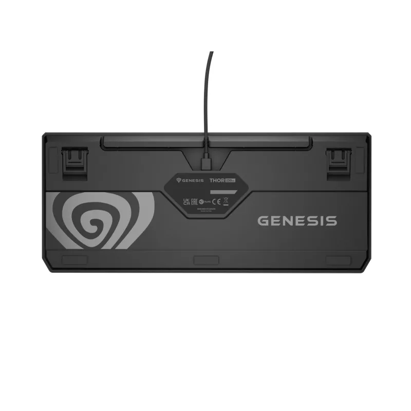 Genesis Thor 230 TKL langallinen mekaaninen pelinäppäimistö, US, Anchor Gray Negative, Outemu Red