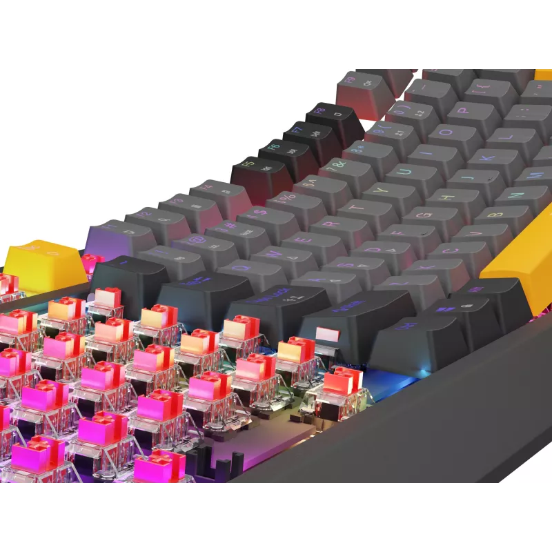 Genesis Thor 230 TKL langallinen mekaaninen pelinäppäimistö, US, Anchor Gray Negative, Outemu Red