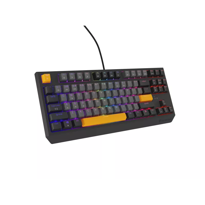 Genesis Thor 230 TKL langallinen mekaaninen pelinäppäimistö, US, Anchor Gray Negative, Outemu Red