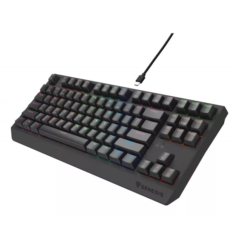 GENESIS Thor 230 TKL Lite näppäimistö pelikäyttöön USB QWERTY englanti musta