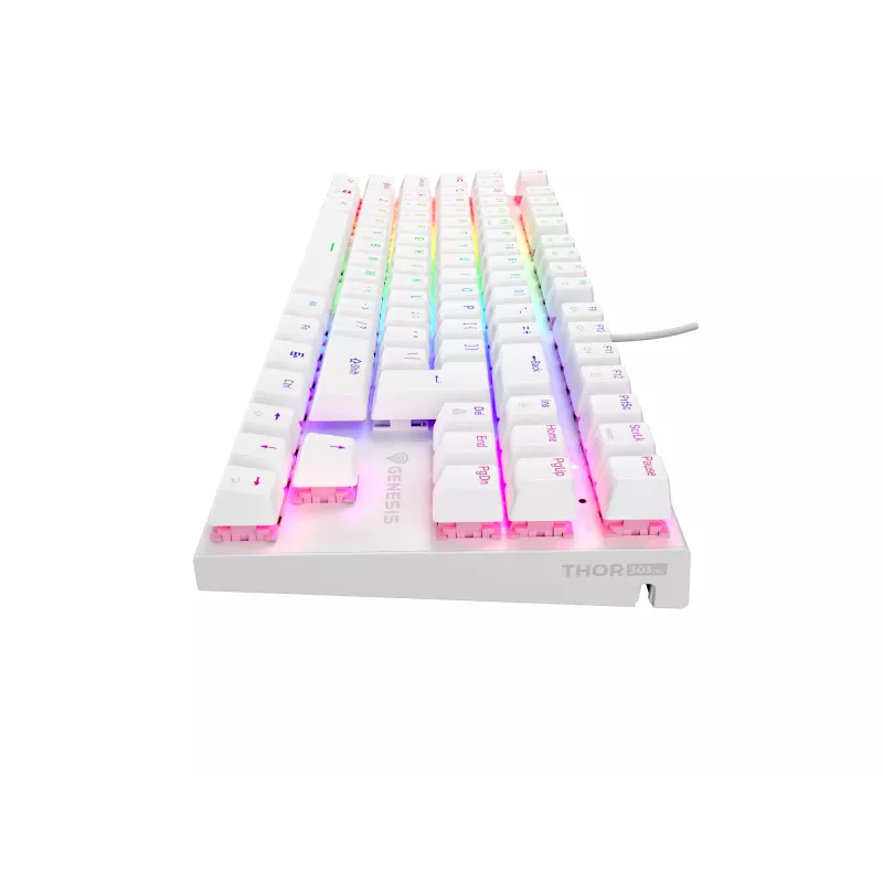 GENESIS Thor 303 TKL -pelikäppäimistö USB QWERTY US International valkoinen
