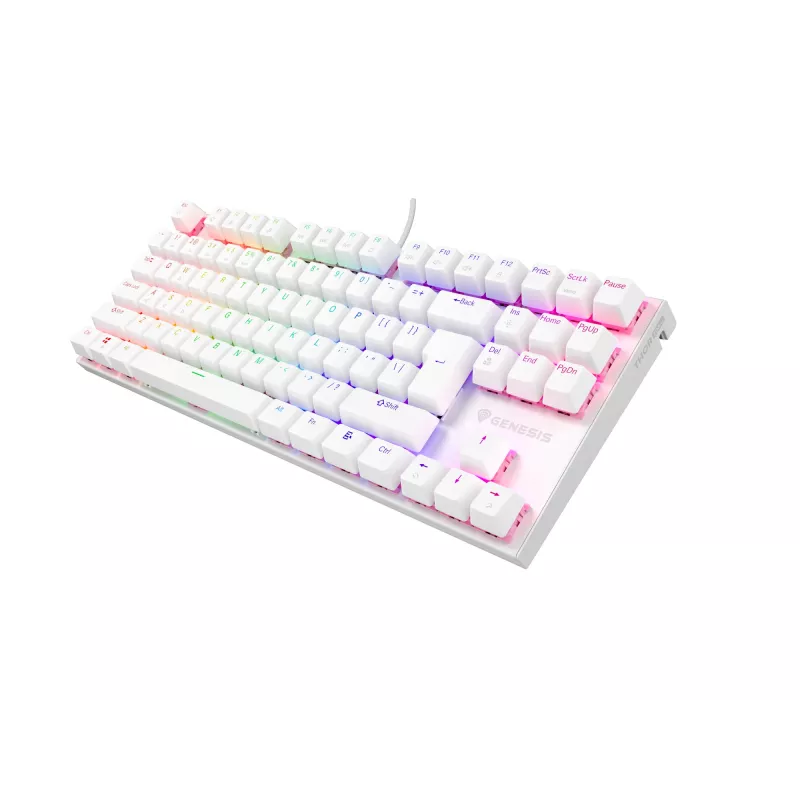 GENESIS Thor 303 TKL -pelikäppäimistö USB QWERTY US International valkoinen