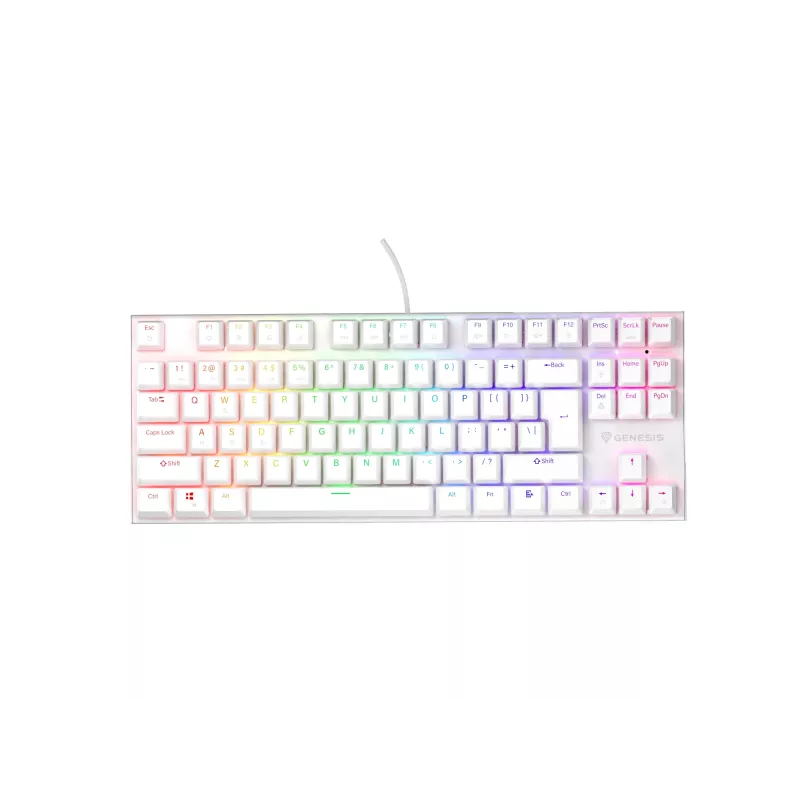 GENESIS Thor 303 TKL -pelikäppäimistö USB QWERTY US International valkoinen