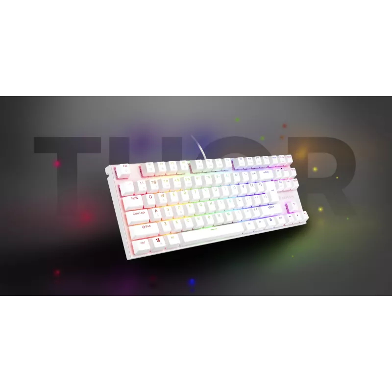 GENESIS Thor 303 TKL -pelikäppäimistö USB QWERTY US International valkoinen