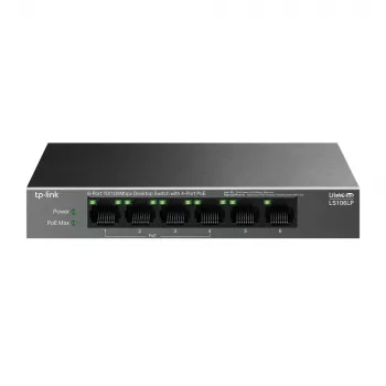 TP-Link LiteWave LS106LP verkkokytkin hallitsematon Fast Ethernet (10/100) Power over Ethernet (PoE) musta