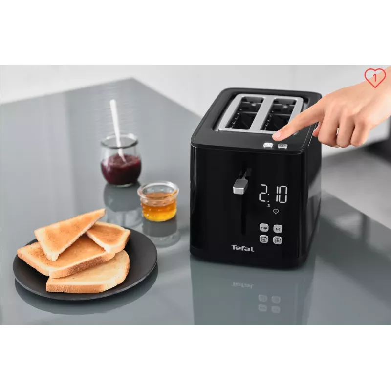 Leivänpaahdin Tefal TT6408 — 2 viipaletta, 850 W, musta