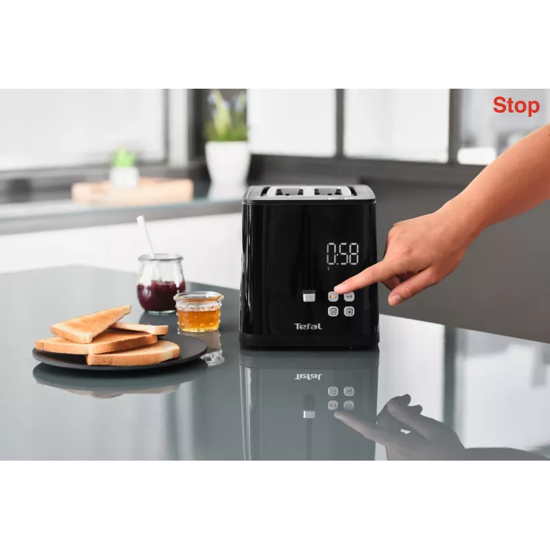 Leivänpaahdin Tefal TT6408 — 2 viipaletta, 850 W, musta