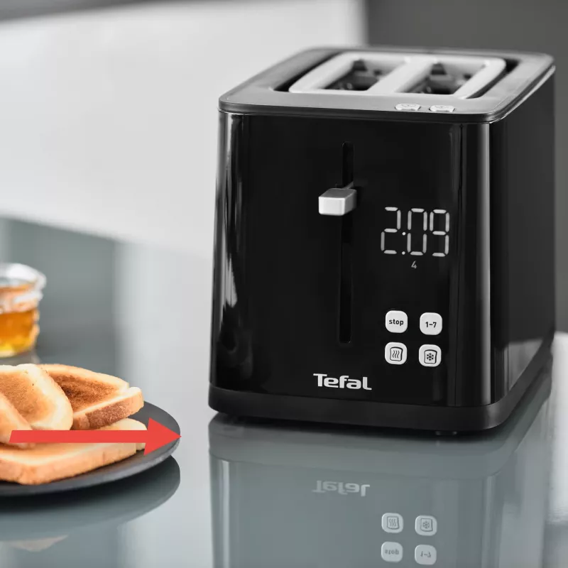 Leivänpaahdin Tefal TT6408 — 2 viipaletta, 850 W, musta